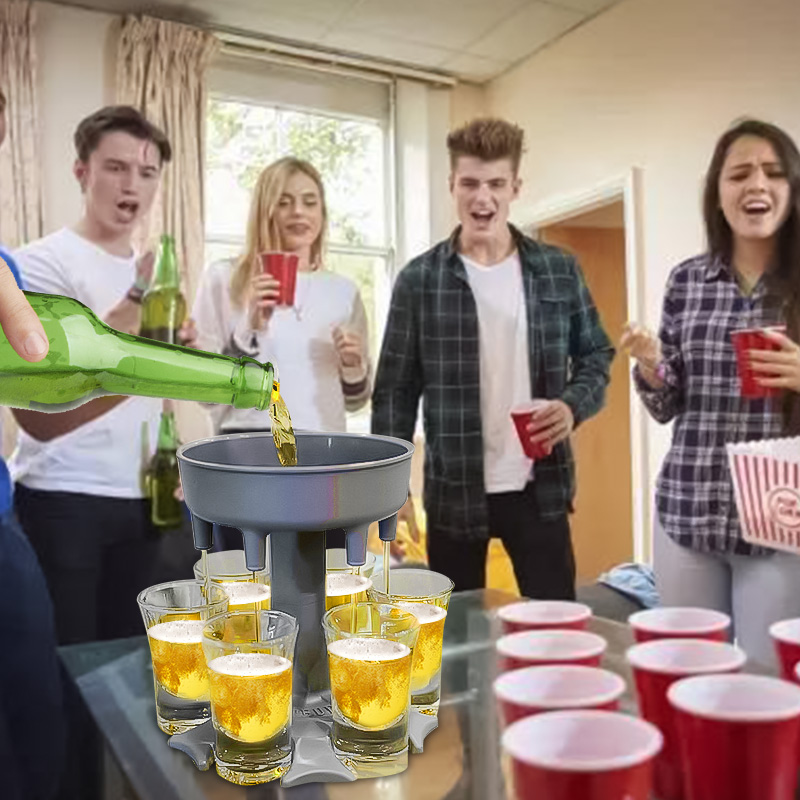 6 ショットグラスワインウイスキービールディスペンサーホルダ - Wine To Beer To Liquor のレビューと価格
