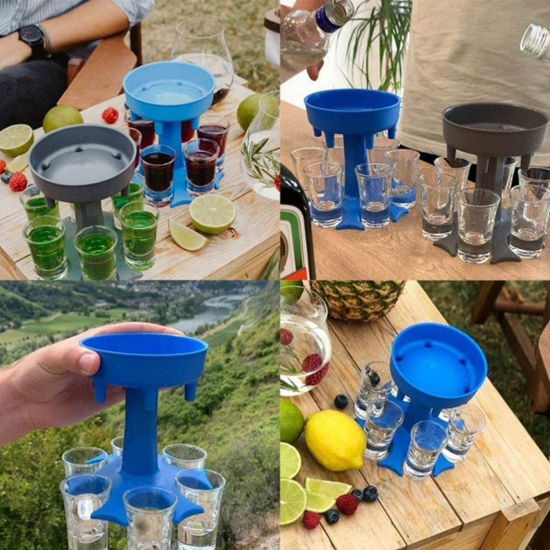 6 ショットグラスワインウイスキービールディスペンサーホルダ - Wine To Beer To Liquor のレビューと価格